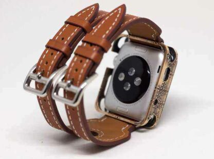 Boitier métal style Steampunk pour Apple Watch
