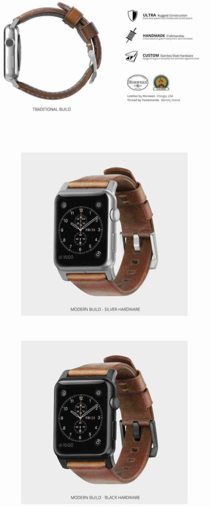 Bracelet cuir Nomad pour Apple Watch