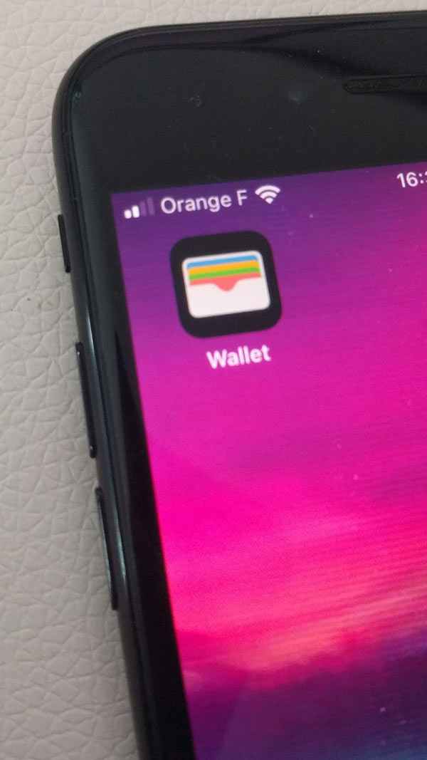 Wallet sur iPhone