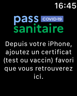 ajouter un covidpass en favori au préalable